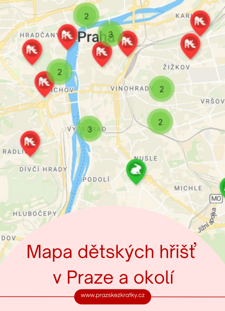 Pražské zkratky: Kam s dětmi v Praze - mapa dětských hřišť v Praze